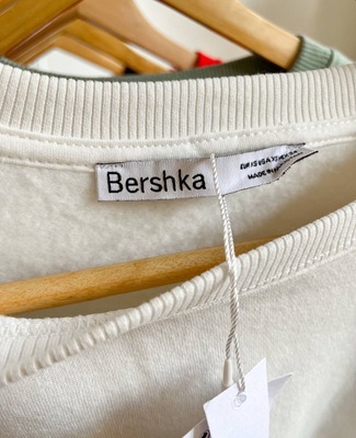 دورس اورسایز سفید ساده برند Bershka